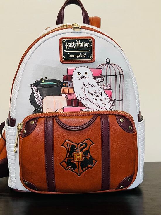 harry potter hedwig with letter mini backpack Snowy Owl You know that with Hedwig carrying your necessities Loungefly Harry Potter Hedwig Suitcase